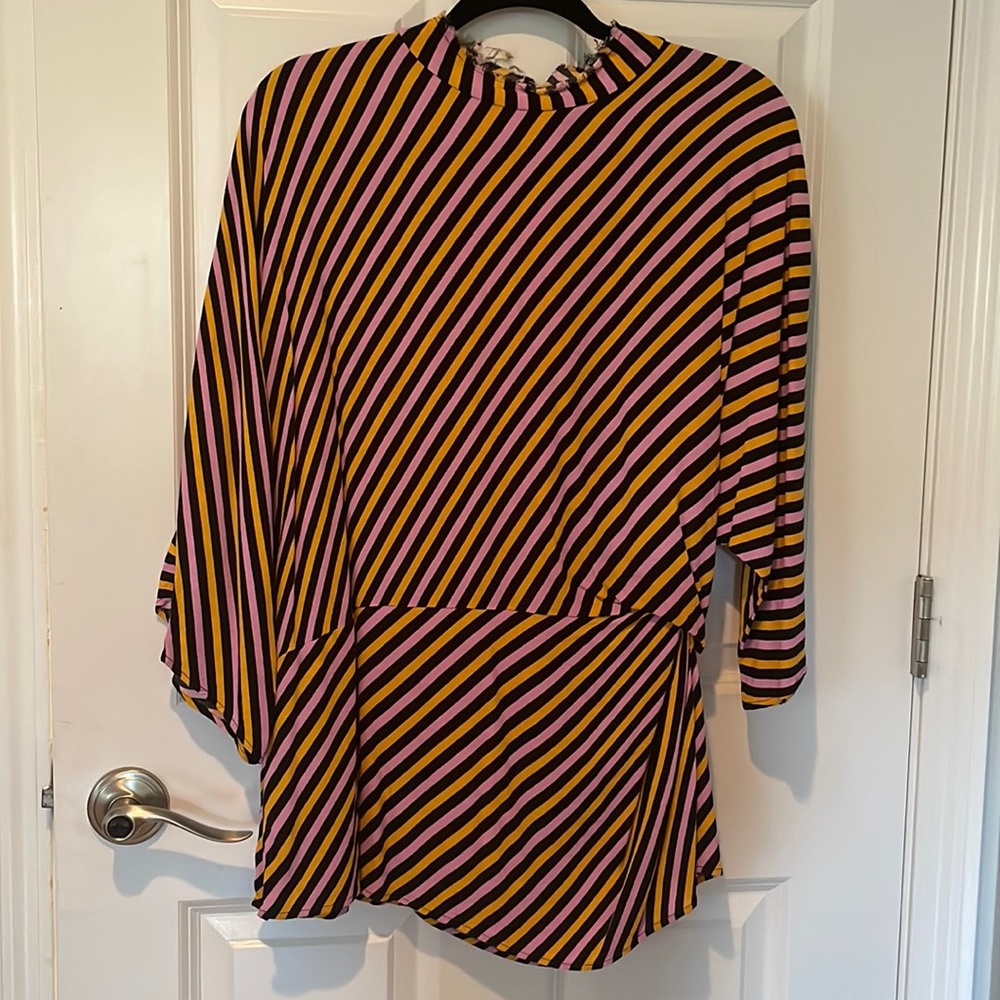 Topshop striped mock neck tunic or mini
